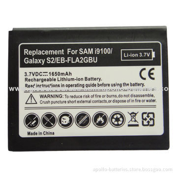 Mobile Phone Battery with 1650mAh Capacity, Compatible with SAM GT-i9100/Galaxy S2